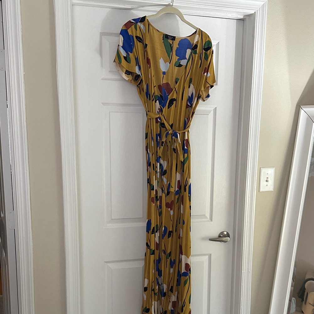 VICI Mustard Floral Maxi Dress